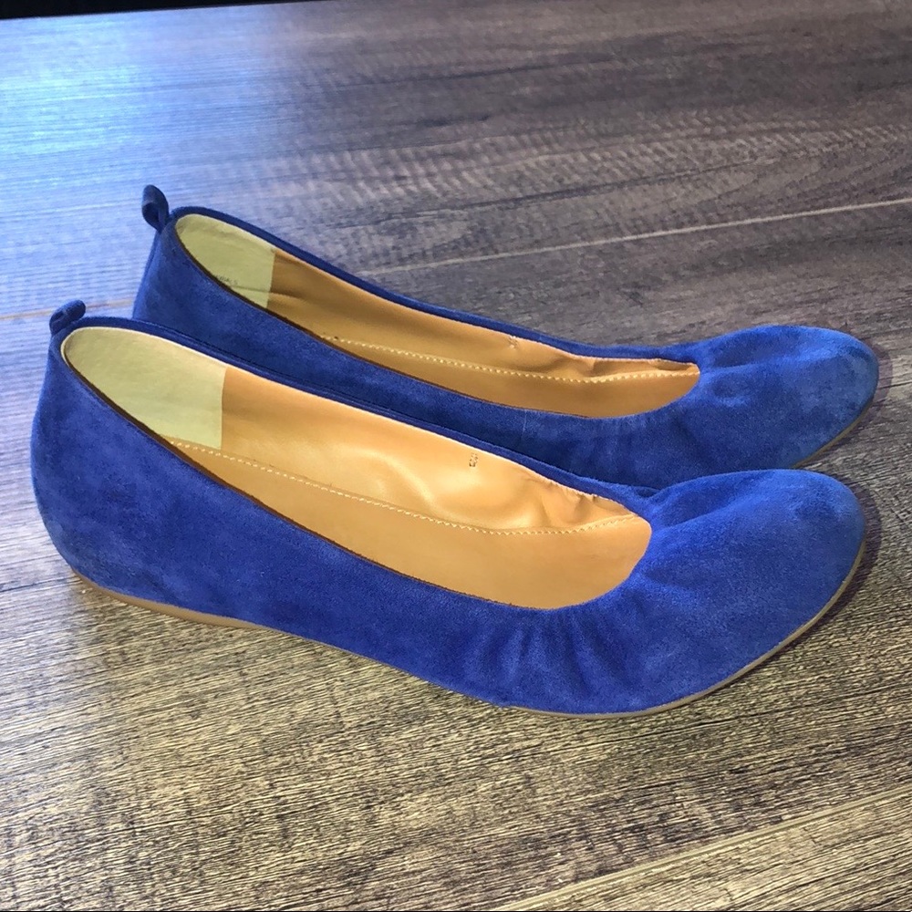 💙Barely Worn&Great Condition Blue Leather Flats💙